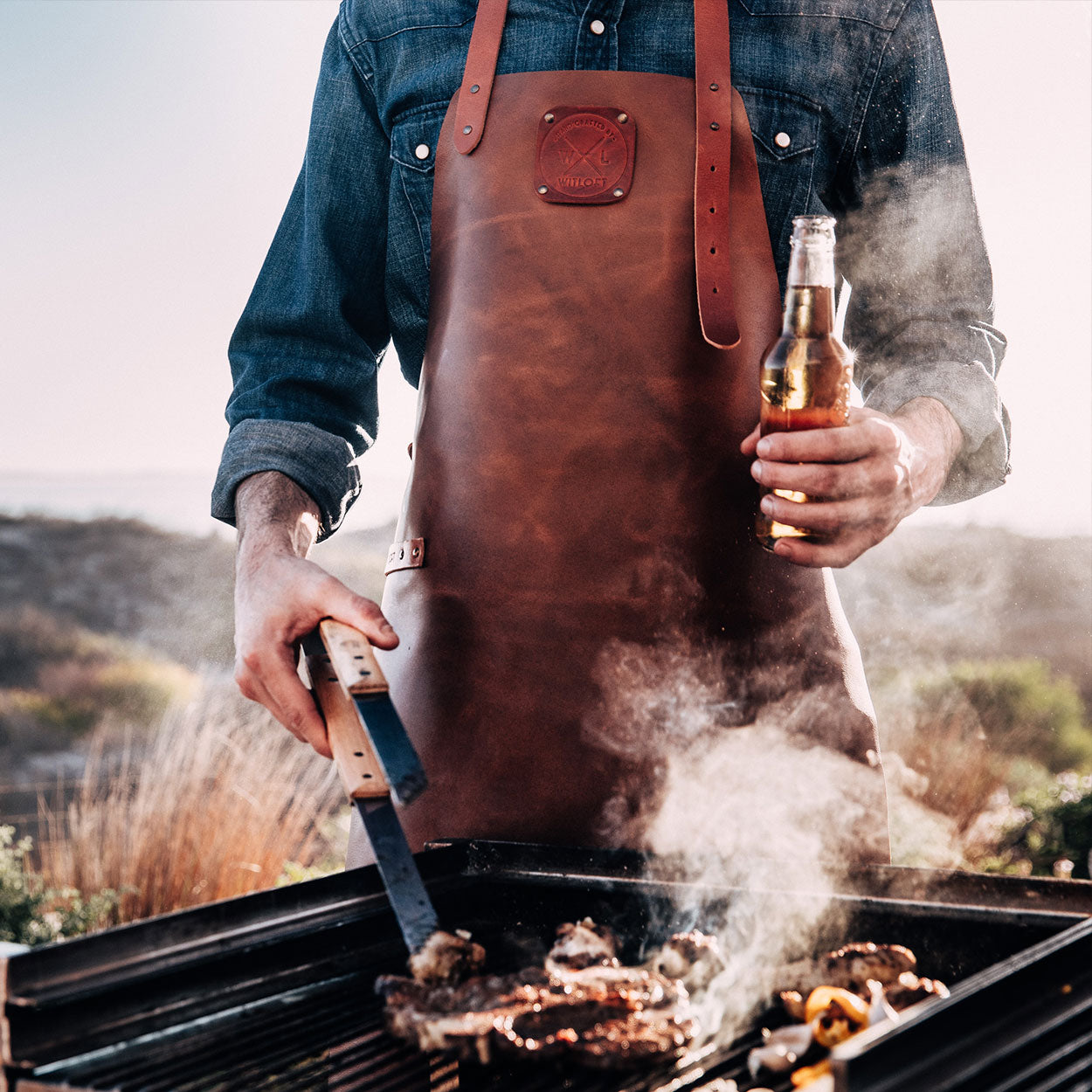 Classic Leather Apron - Cognac