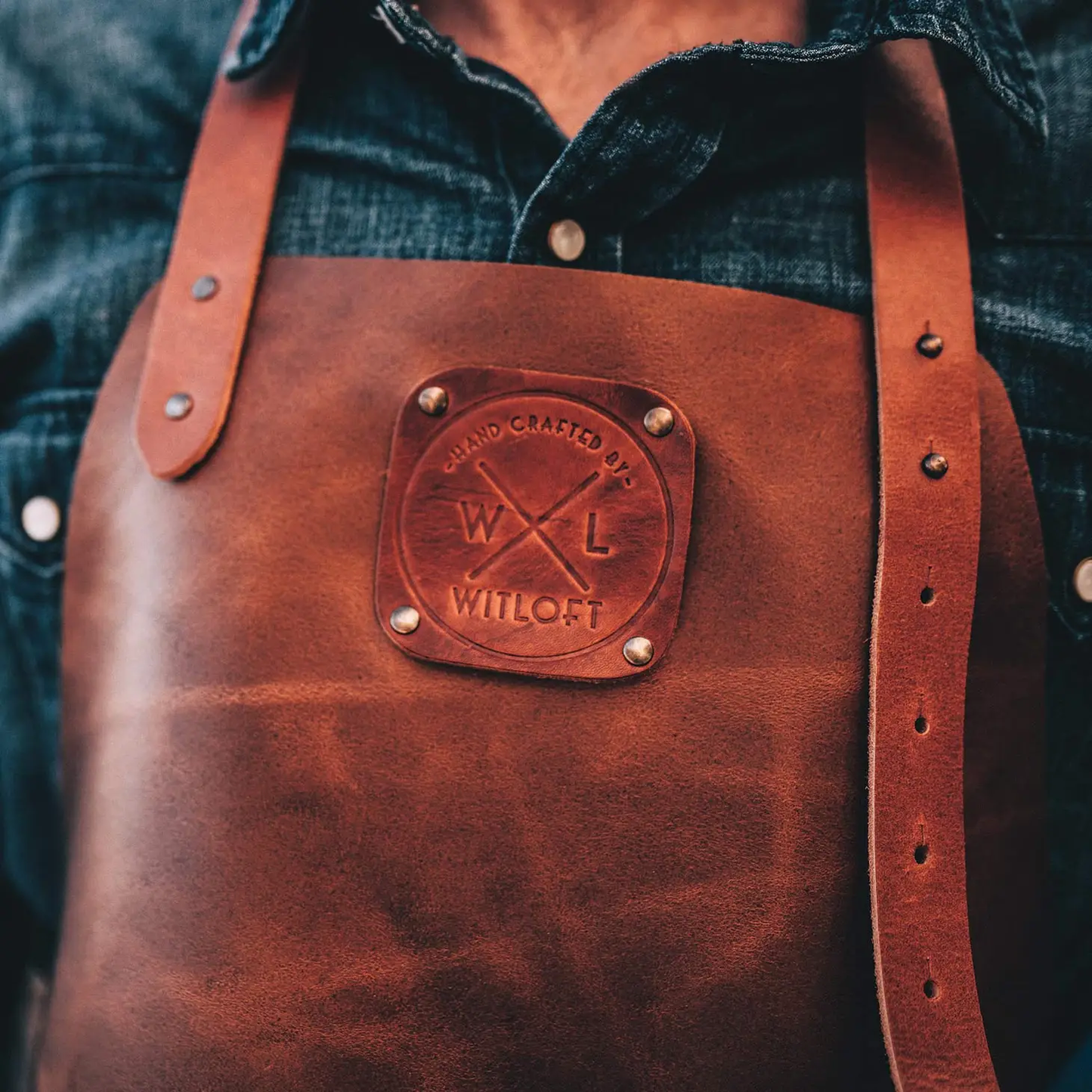 Classic Leather Apron - Cognac